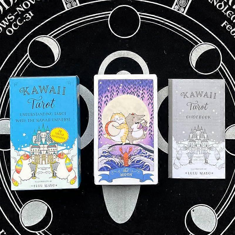 Tarot Oracle Cards with Instructions 2.8' x 4.7' (Kawaii)