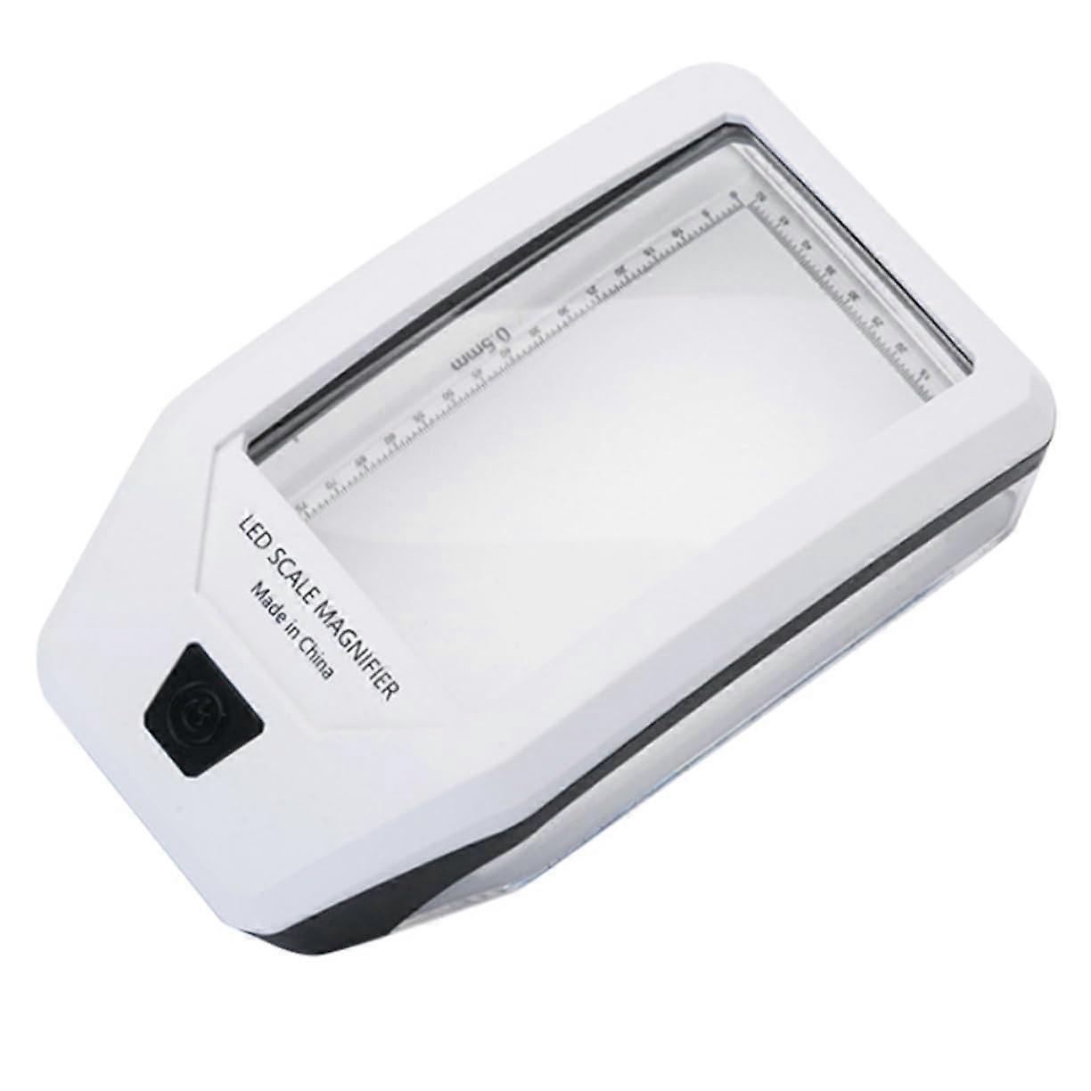 1 piece LED magnifying glass with light, magnification lamp for checking money, white LEDs for dim light, scratchresistant and slipresistant.