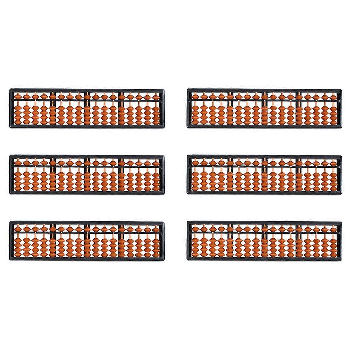 6X Plastic Abacus Arithmetic Abacus Kids Calculation Tool 17 Digits