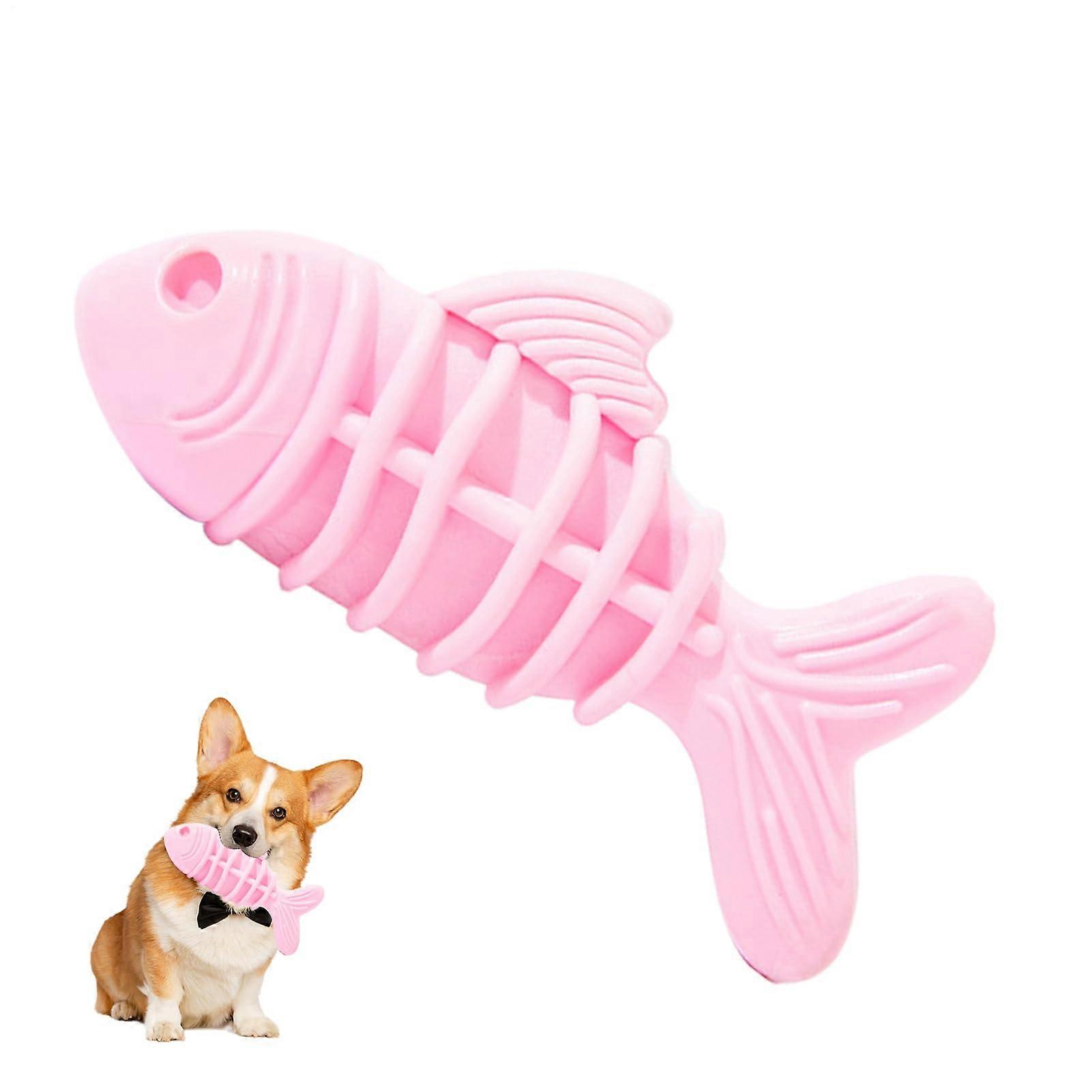 Aggressive Chew Toy for Dogs Bite-Resistant Fish-Shaped Puppy Chew Toy Reusable Versatile For Aggressive Chewers Size M