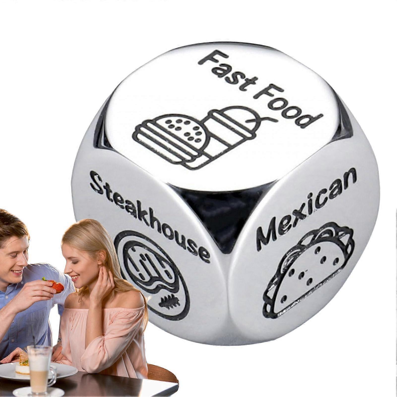 Date Night Dice Game For Couples - Meal Decision Dice, Quick Date Night Ideas, Compact Dice Set