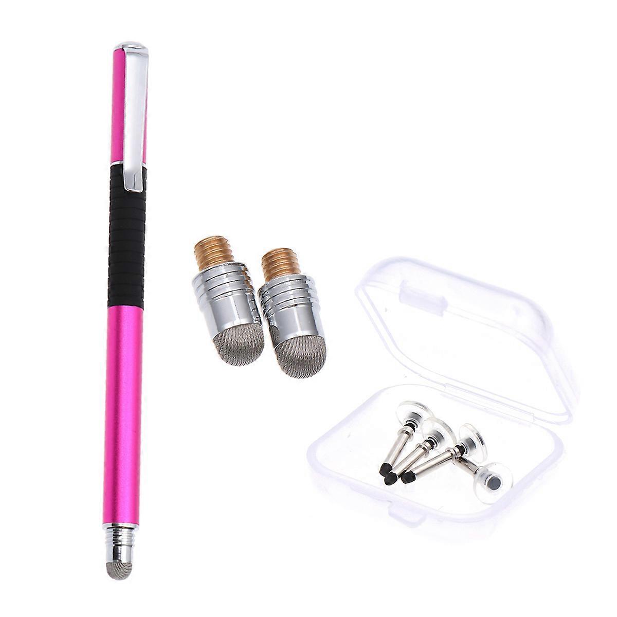 Universal Capacitive Stylus Set 5Pcs Designed For Touchscreen Use Great For Adults Tablets Smartphones Pink