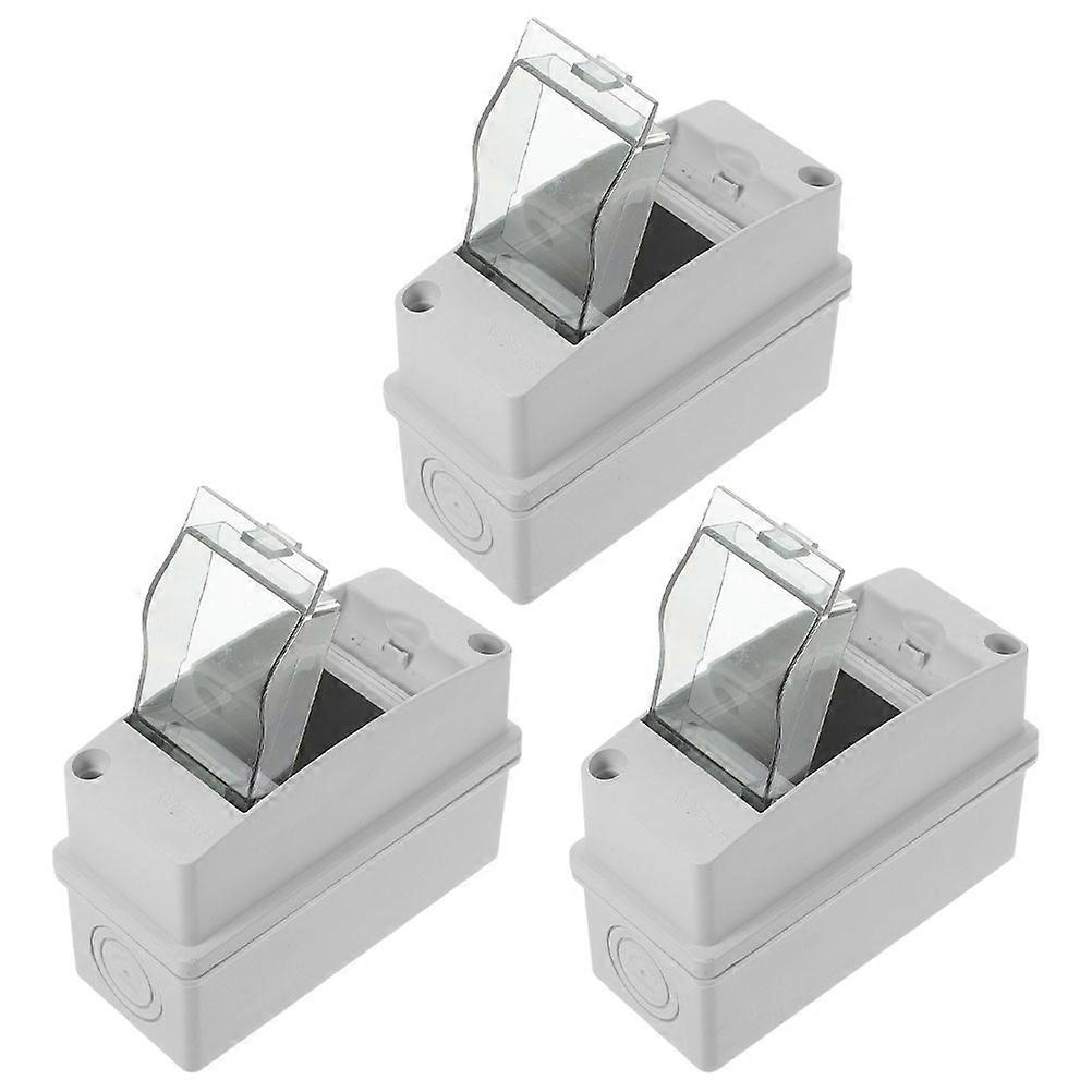 Outdoor Electrical Enclosure PC Material Waterproof Transparent Window for Commercial and Residential 3Pcs