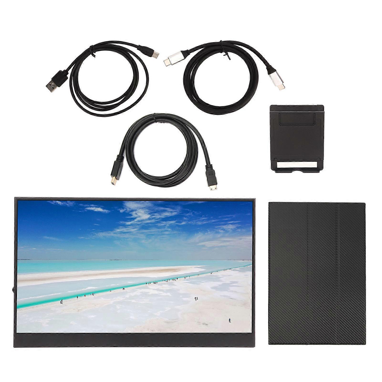 17.3 Inch 2K 2560x1440 Portable Monitor HD Multimedia Interface Type C Monitor for Mobile Phone Computer Gaming Devices Electronic Sports