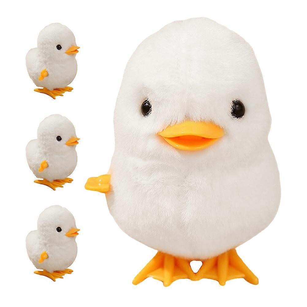 Wind Up Plush Duck Toy 4 Pack, Soft & Smooth Surface, Interactive Animal Plaything for Kids and Collectors