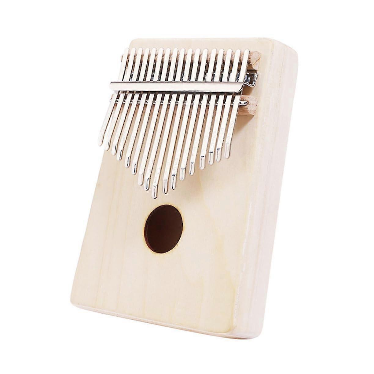 Thumb Piano Hand Drawn Keys Kalimba Make Yourself Vibraslap Wood Material 16.5X11.5X3CM