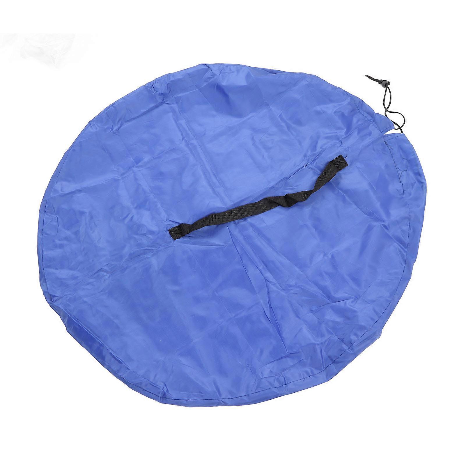 Toy Mat Storage Bag Polyester Waterproof Large Capacity Tear Resistant Multifunctional Drawstring Toy Storage Organizer Blue 