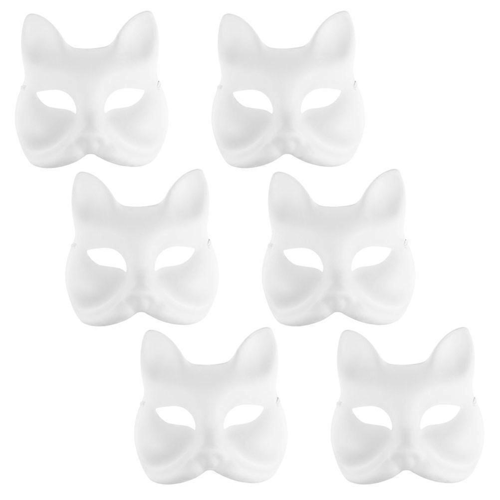Here's a refined and engaging product description for your **6pcs DIY Blank Fox Masks**:
**6pcs DIY Blank Fox Masks for Halloween Cosplay, Paper