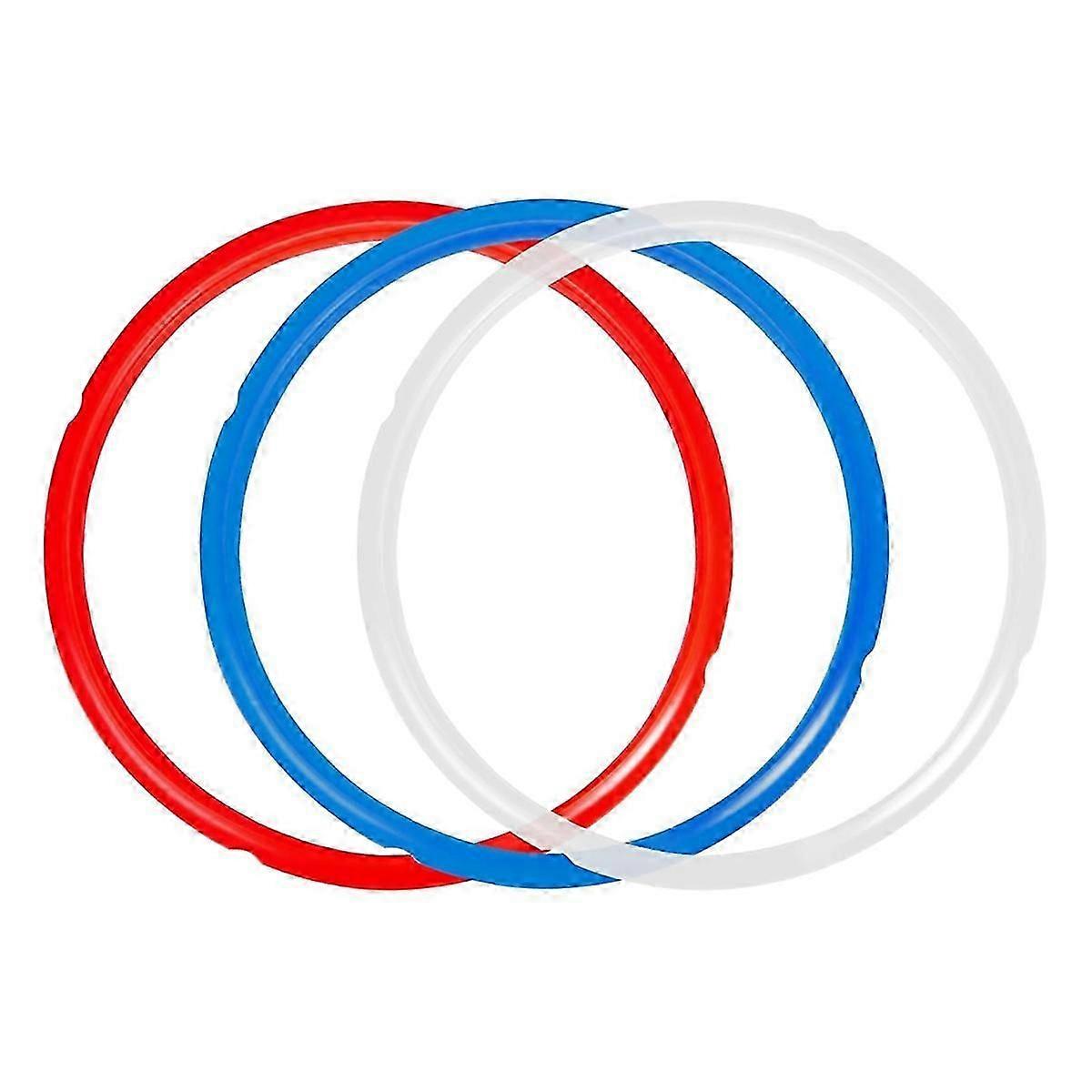 3 Pack Silicone Sealing Rings for Instant Pot 5/6 Qt,