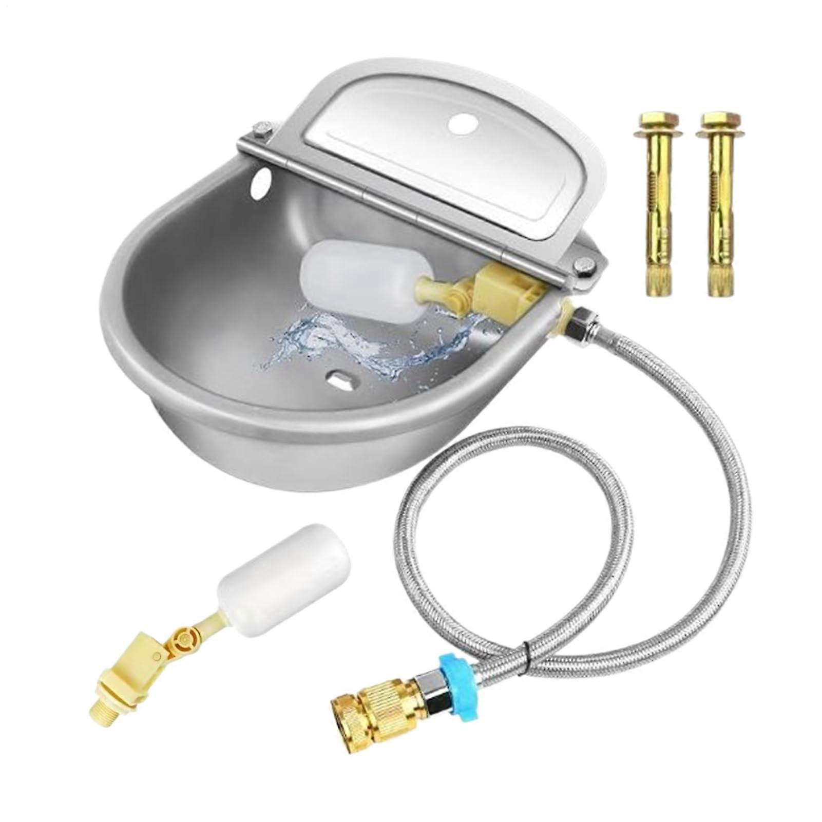 Automatic Water Bowls For Livestock Stainless Steel Waterer With Intelligent Float Valve Design For Farms And Ranches