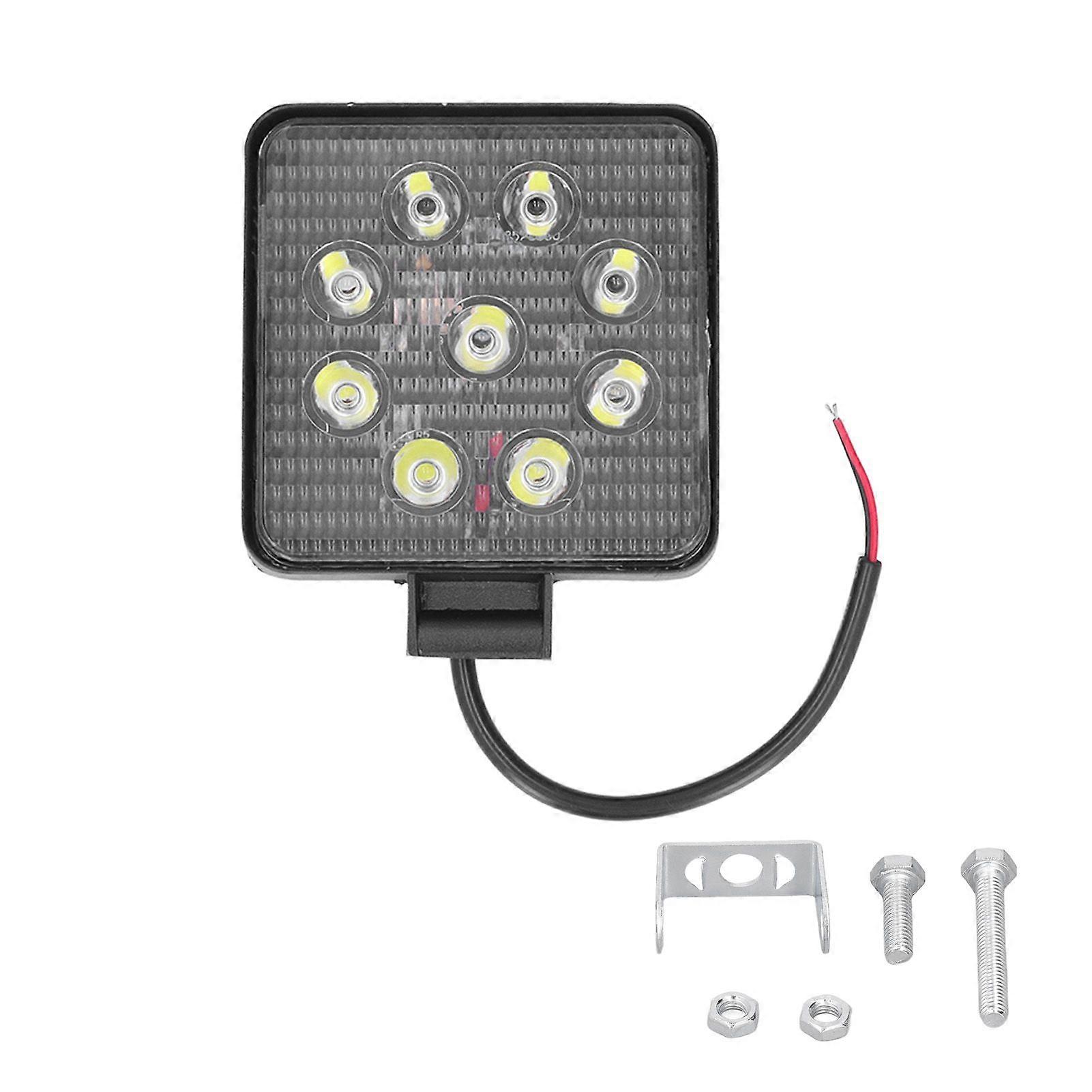 27W 9LED work light for car modification with 2700LM flood beam