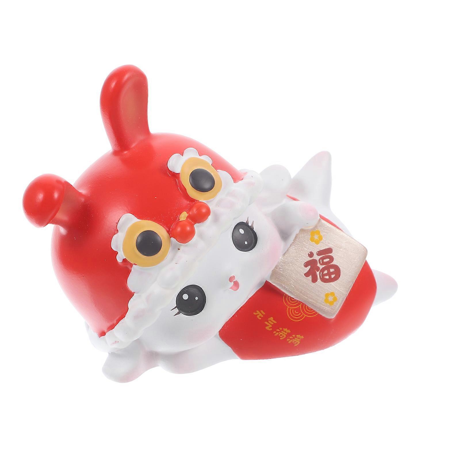 Whimsical Table Decorative Bunny Ideal For Party Atmosphere Featuring Shape And Red Finish 1Pcs