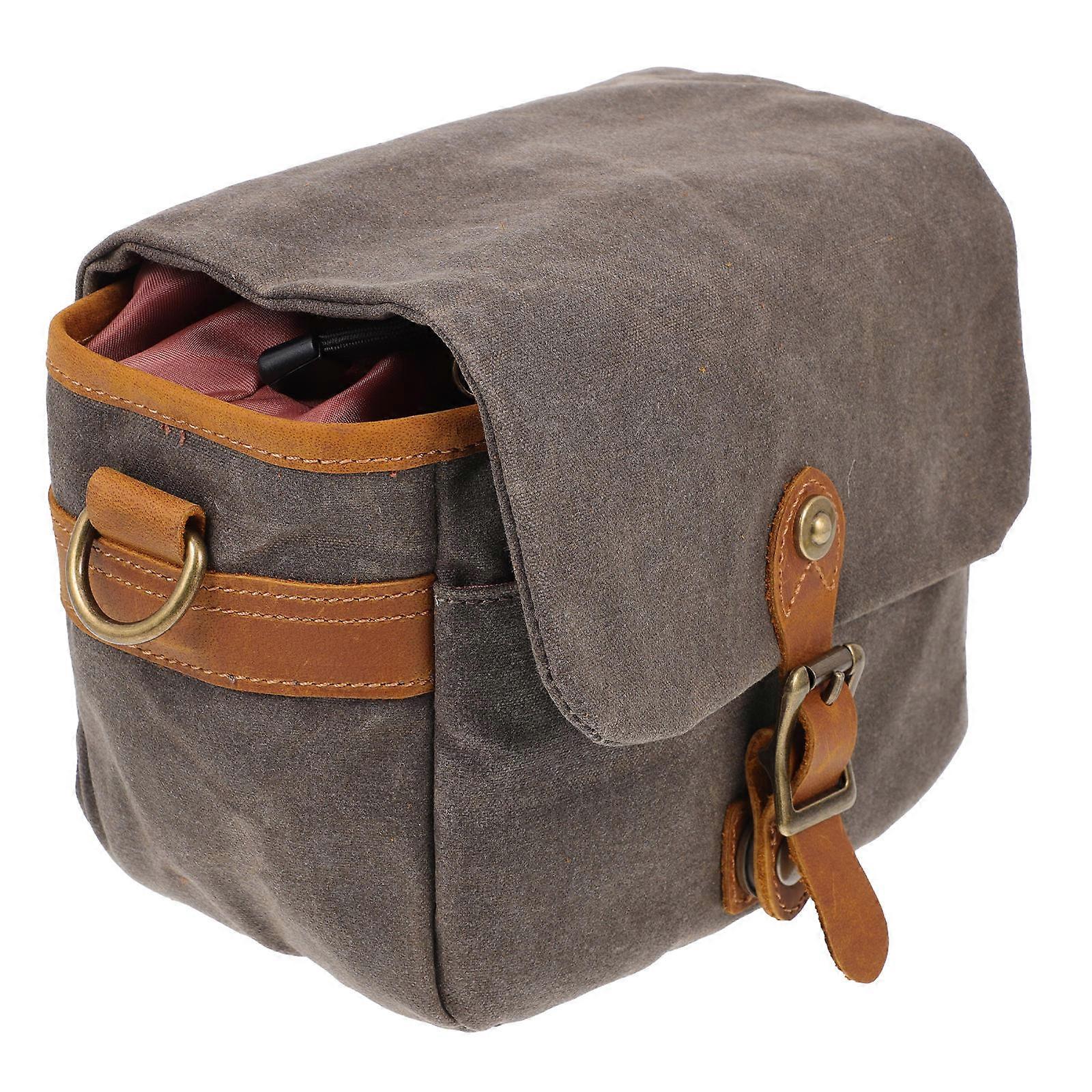 Green Canvas Camera Bag for Portable Camera Storage 1Pcs Pouch