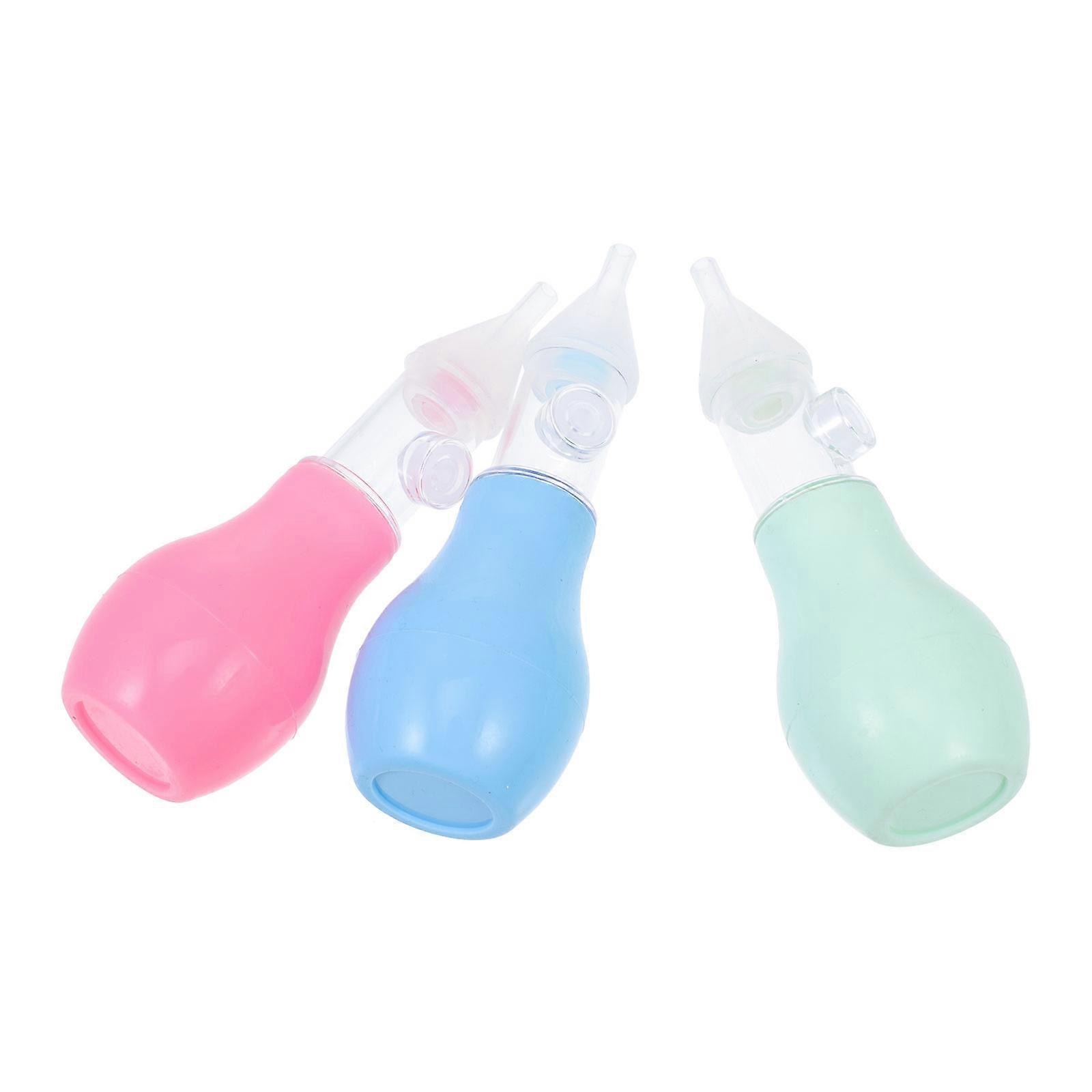 3pcs Silicone Nasal for Easy Nose Cleaning – Lightweight, Portable, and Comfortable Suction for Boys – Mixed Colors