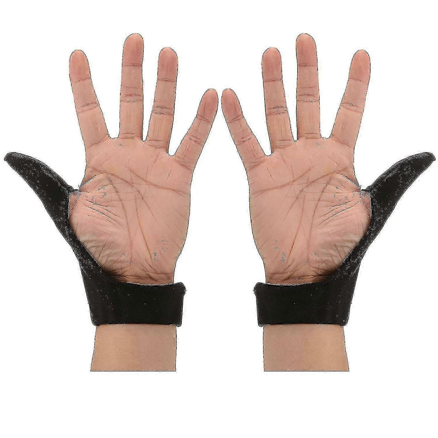 الكبار الإبهام الحرس العادة الإبهام قواطع الإبهام غطاء الإبهام قفاز للمساعدة في وقف الجلد قطف الإبهام مص وسحب الشعر (أسود)