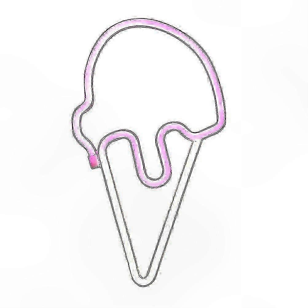 LED Neon Sign for Home Bar Party Decorative Lamp with Ice Cream Design