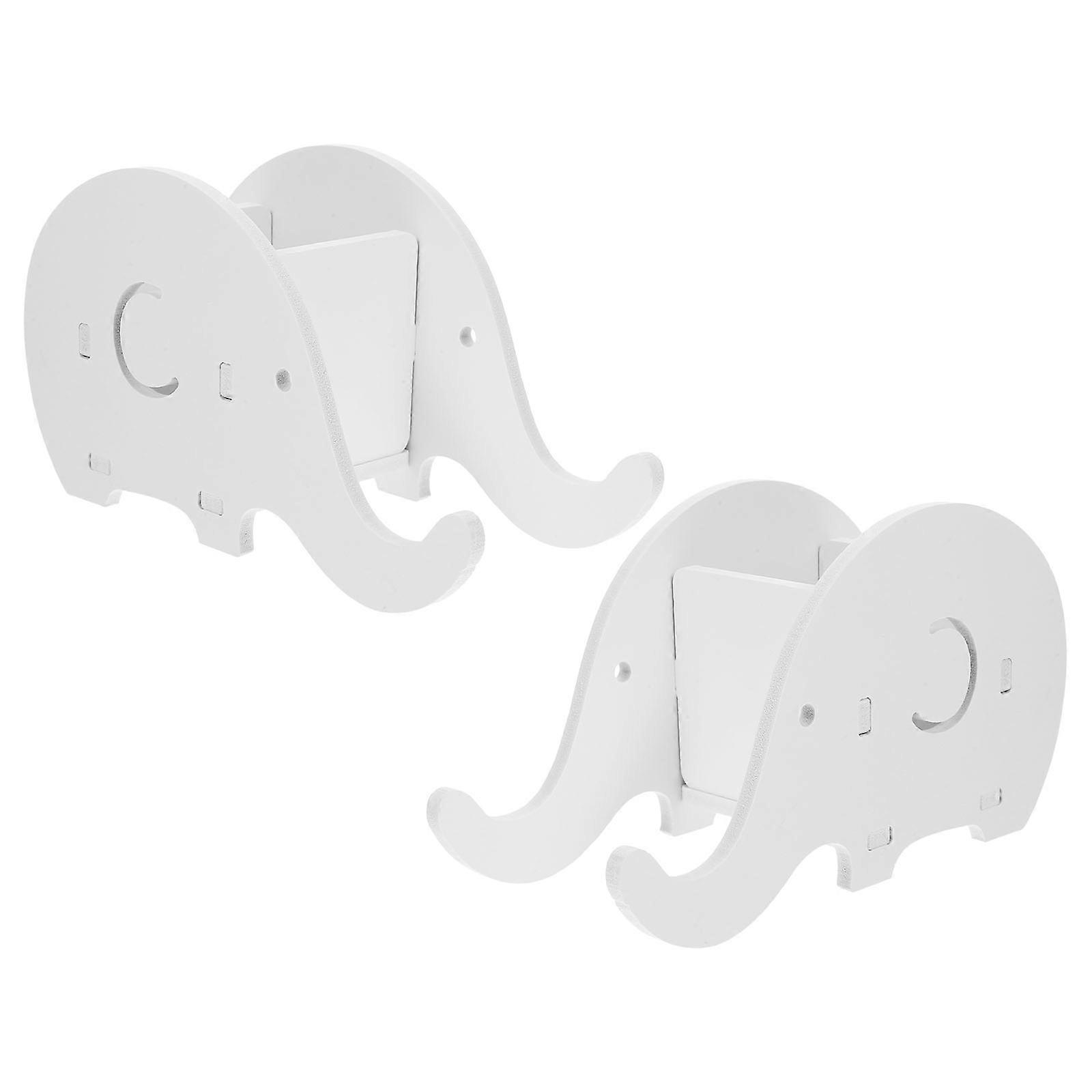 Adorable Elephant Stationery Container Phone Holder for Storage Made of Plastic Assorted Color 2pcs