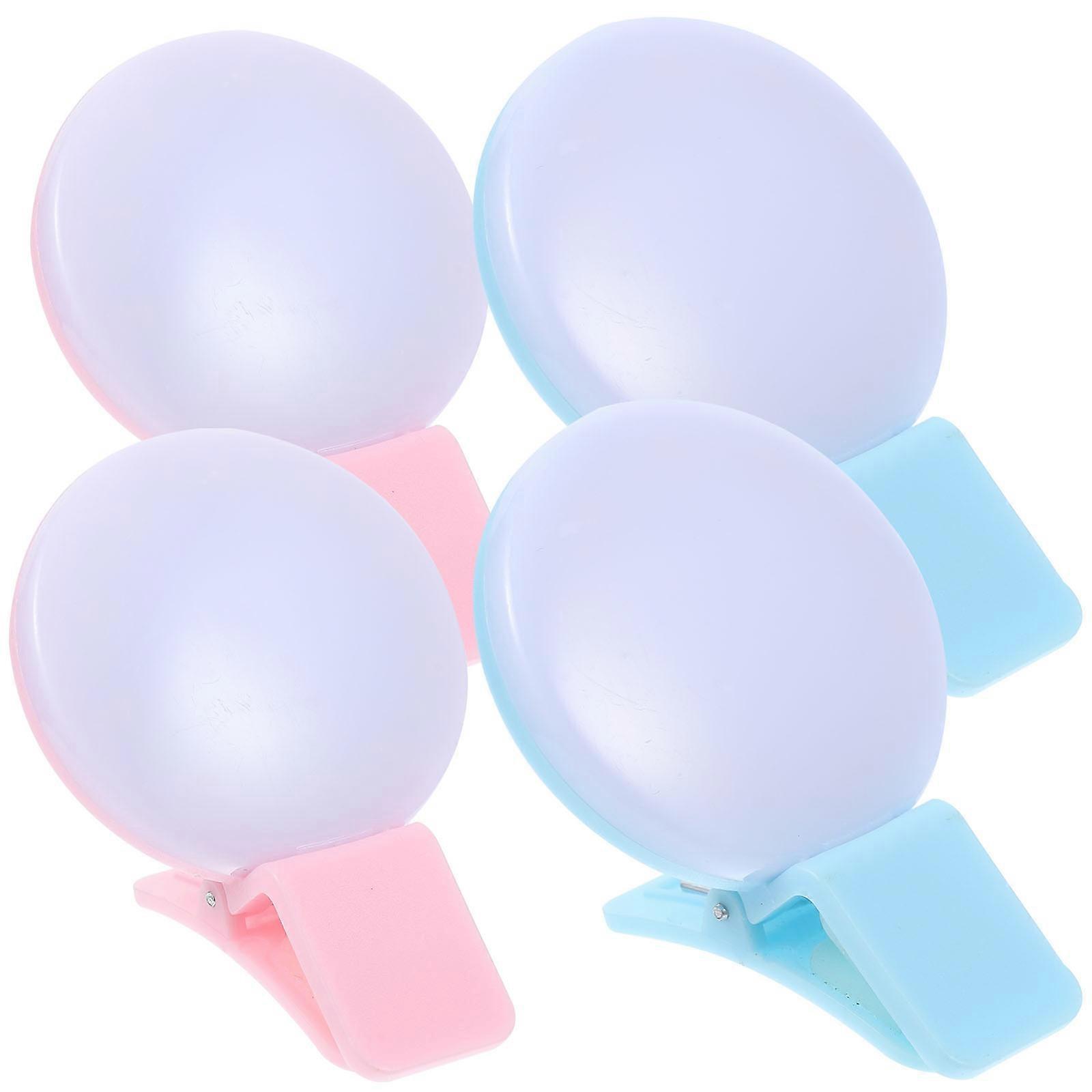 Rechargeable Light For Bags Assorted Color Clip On Compact Design 4Pcs