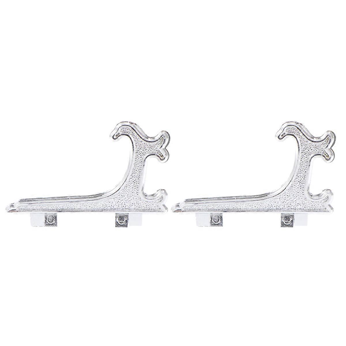 Silver Plastic Display Stand for Decoration Gracefully Curved and 12pcs Foldable