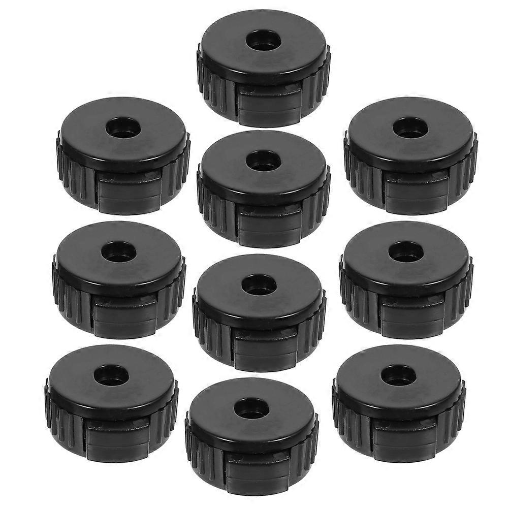 Black Cymbal Nuts Quick Release Drum Mounting Hardware Durable PP Fasteners for Jazz Drum Stand Secure Fit Easy Installation