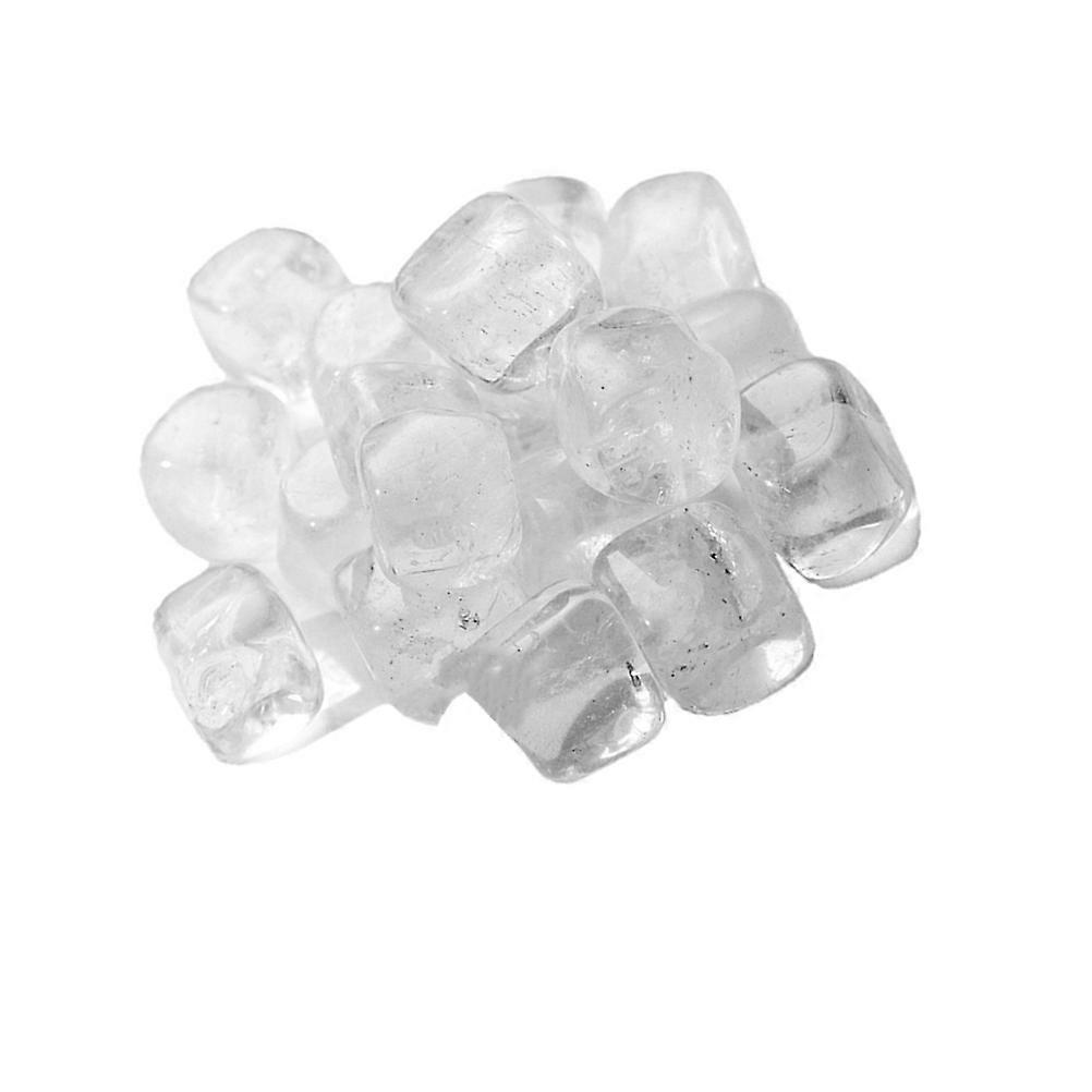 Miniature Square Crystal Stones for Decor Transparent Home Adornments Set of 1