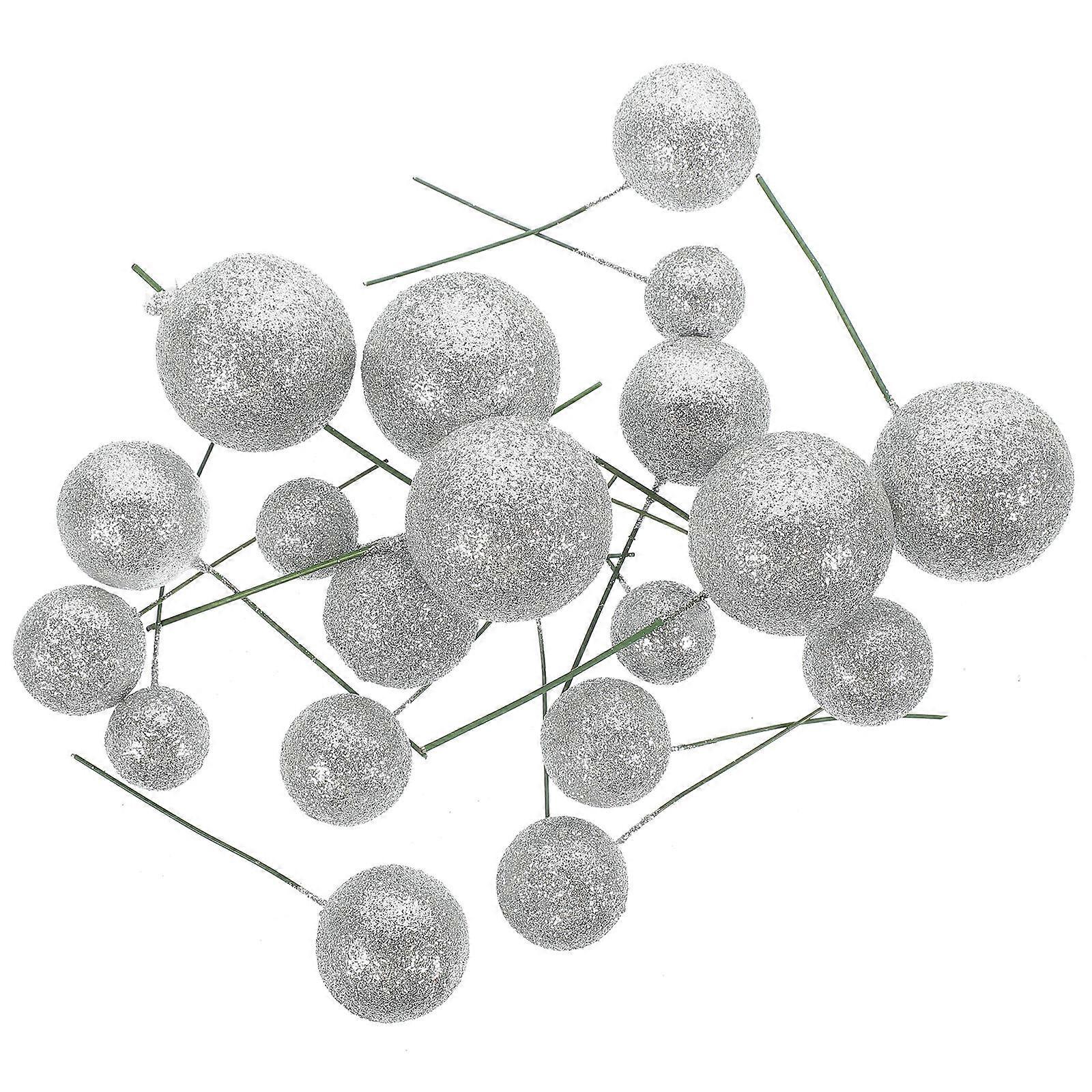 20Set Multi-Purpose Ball Topper Cake Decoration Ideal For Weddings Events And DIY Crafts With Shimmering Effects