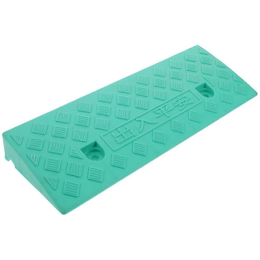 Wheelchair Ramp For Doorway Plastic Ramp For Wheelchairs Home Use Sky-Blue 48.50X17.00X7.00CM Assists Climbing 1Pack