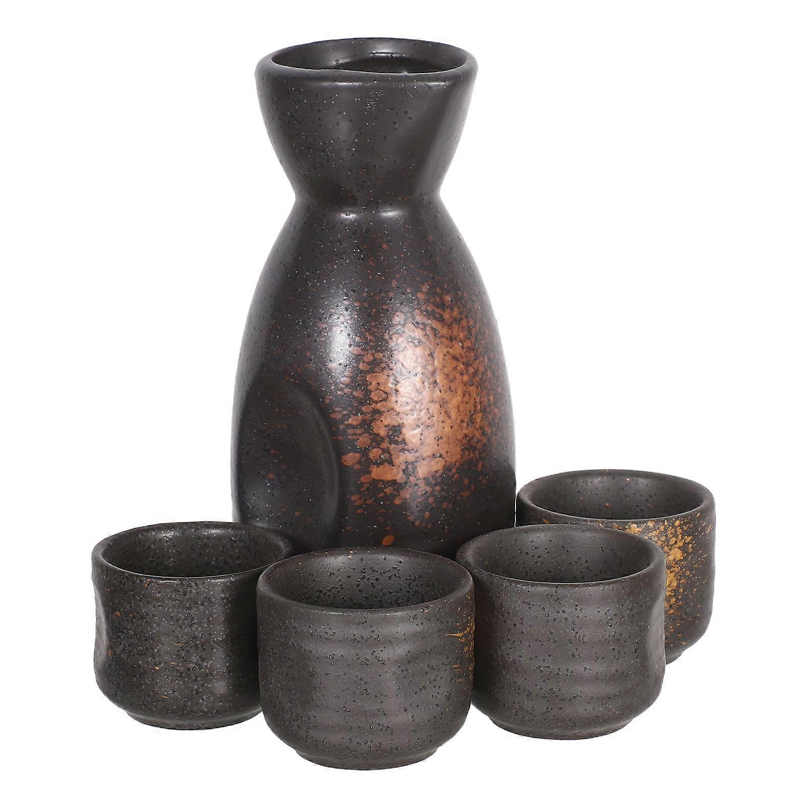 Sake Glasses And Pottery Sake Tumblers Elegant Homeware For Family Gatherings Featuring Temperature Maintenance 1 Set