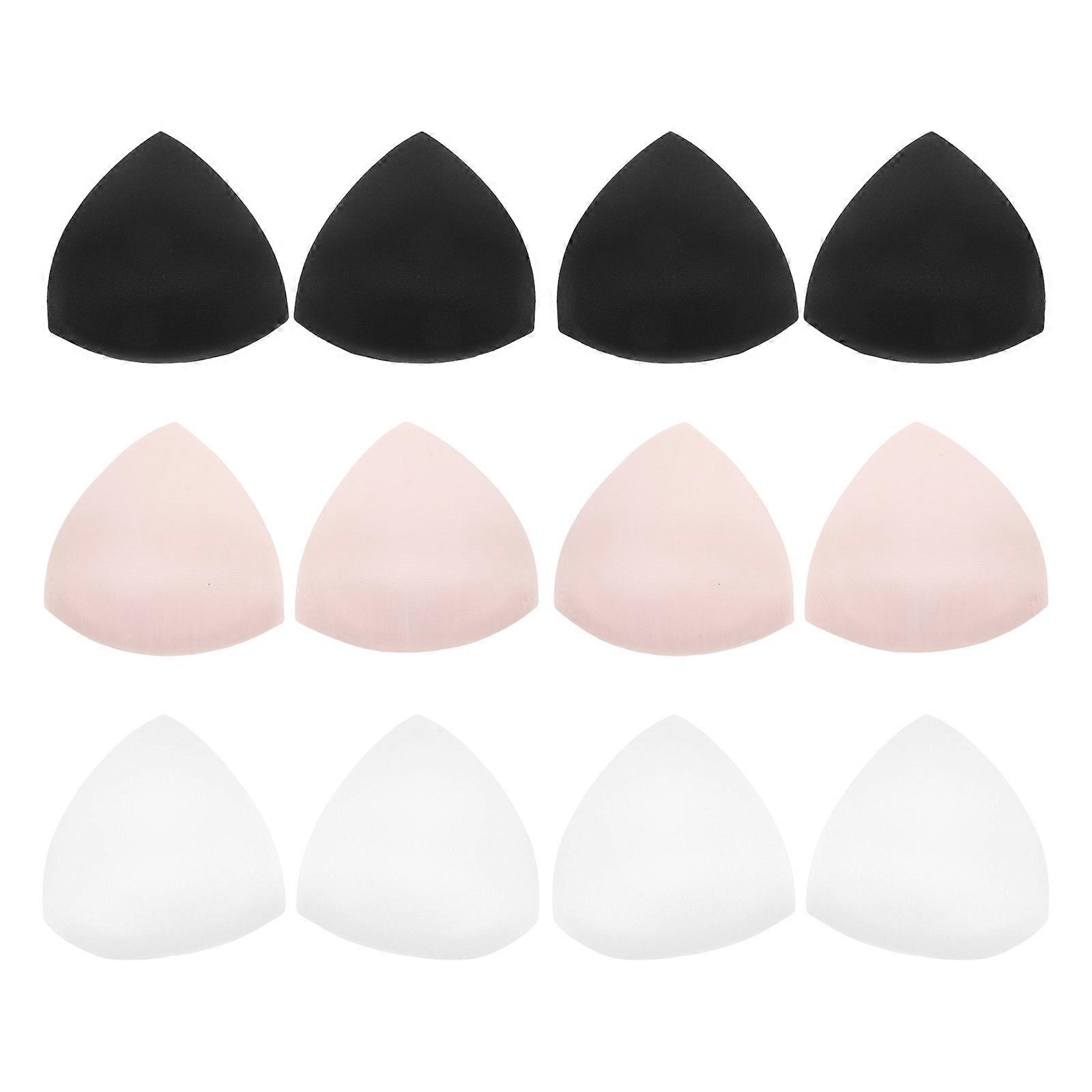 It sounds like you're referring to a product listing or description for **removable triangle shaped padding inserts** used bras, swimwear, yoga bras,