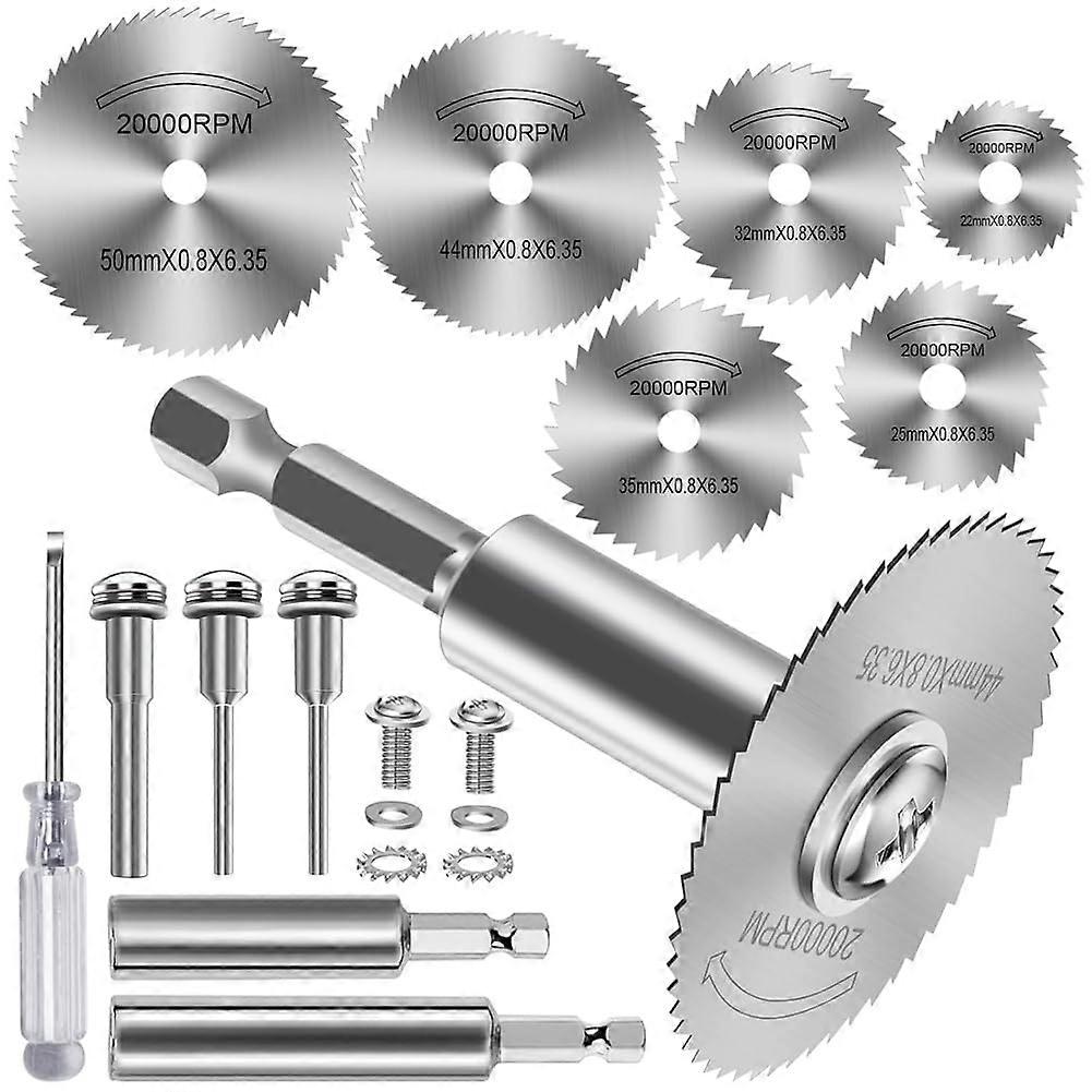 Cut-Off Discs for Drills and Rotary Tools, 1/4 in Shank 2-Pack, 1/8 in Shank 2-Pack, PVC and Metal Pipe Cutting