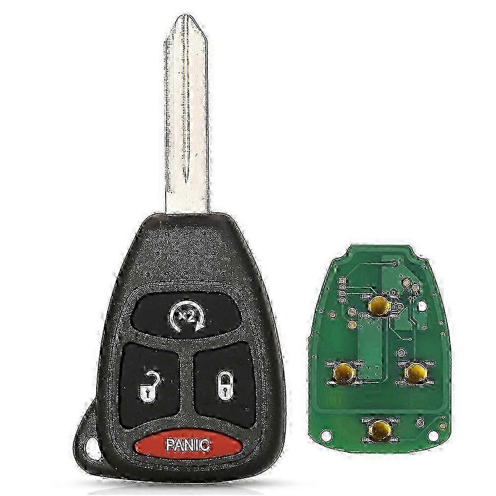Car Key Fob (315/433 MHz, ID46 Chip) for Dodge, Jeep, and Chrysler Models using KOBDT04A.