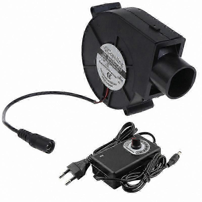Adjustable BBQ Air Blower with EU Plug DC12V 4500R AC100-240V for Grilling