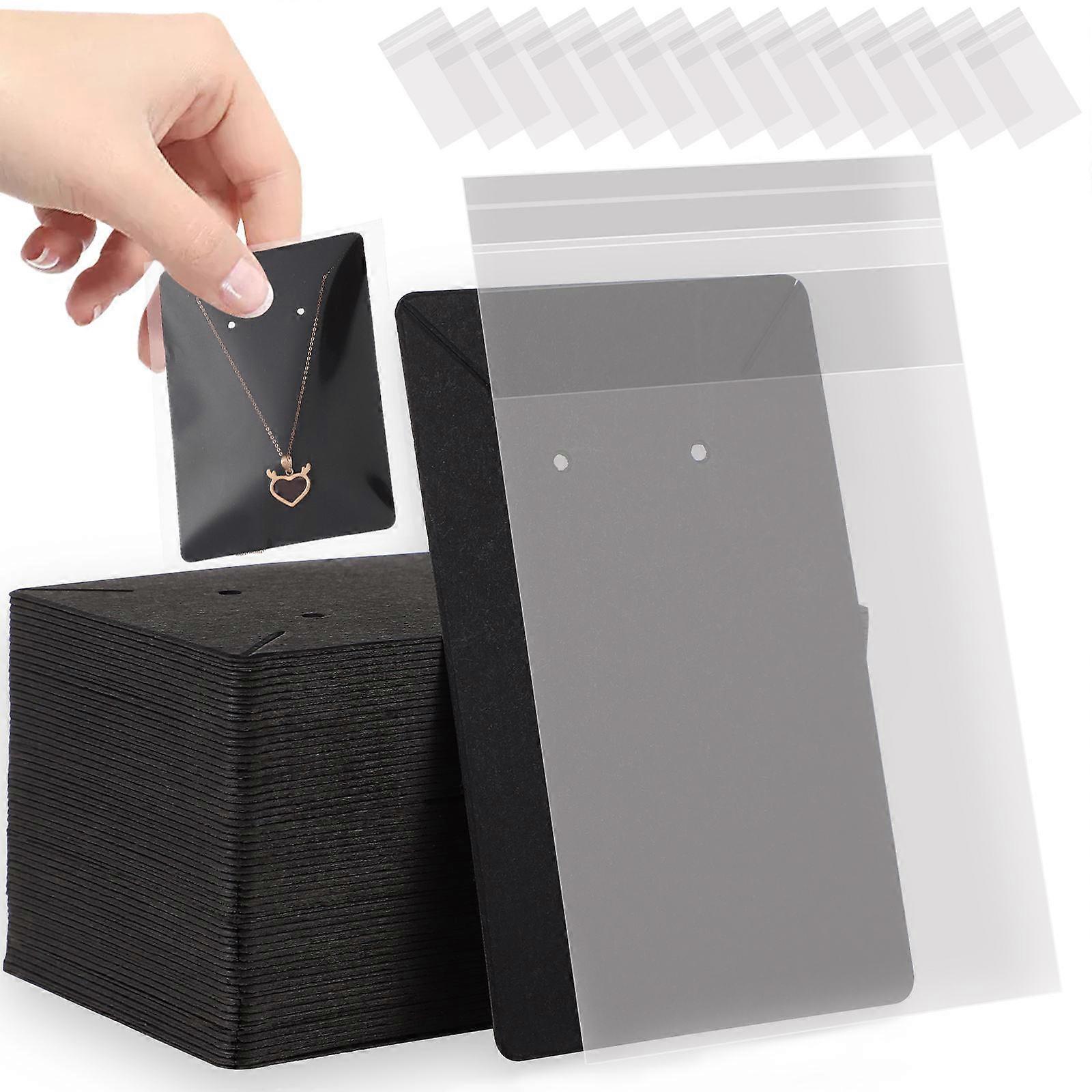 Earring Cards for Selling with Self Seal Bags Assorted Color Jewelry Packaging for Storage Use 3.5 x 2.5 Inches