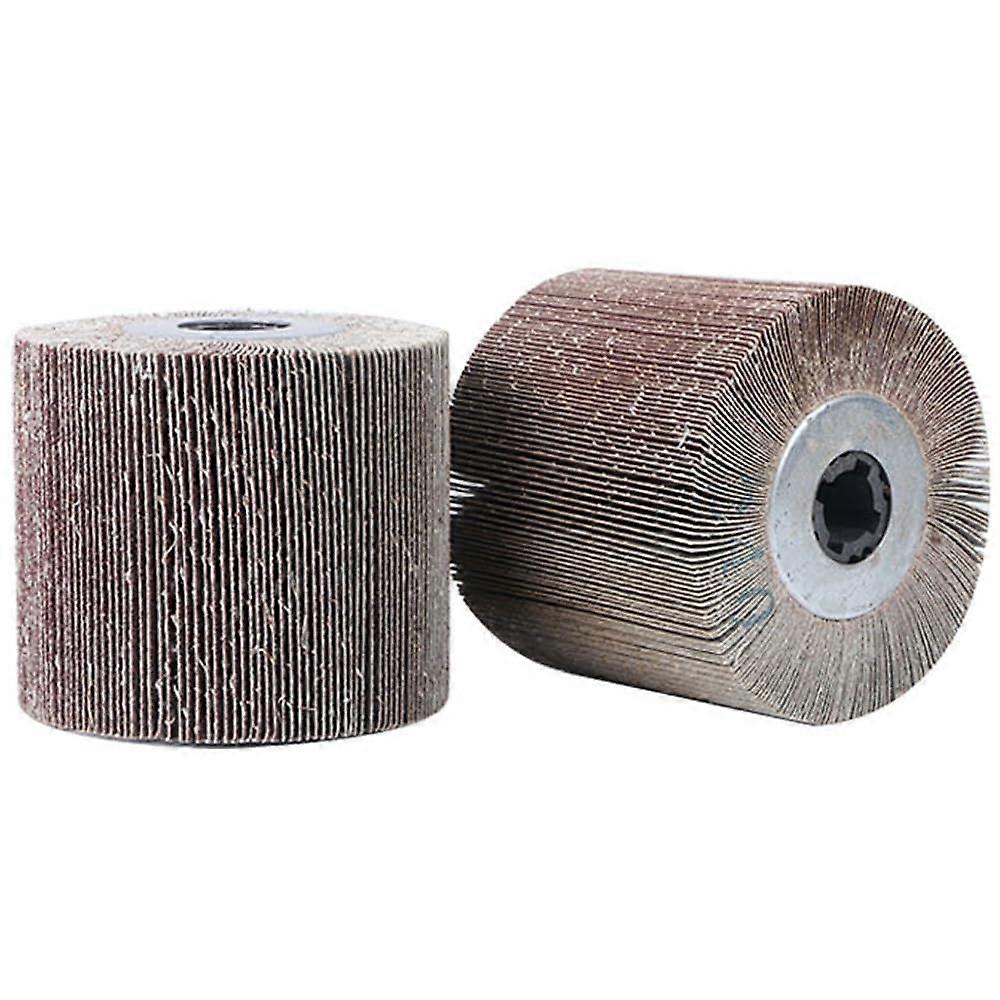 Surface preparation tool for polishing metal and wood – 2piece set of 120mm sanding rollers with grit options 60/80/120/180/240/320 (320 grit).