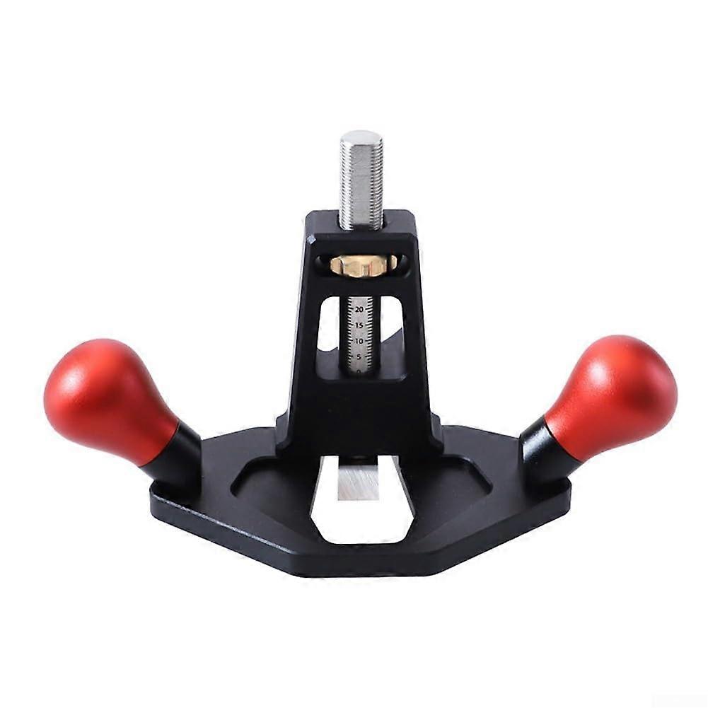 Aluminum alloy hand router plane with depth adjustment mechanism for mortising and grooving (b)