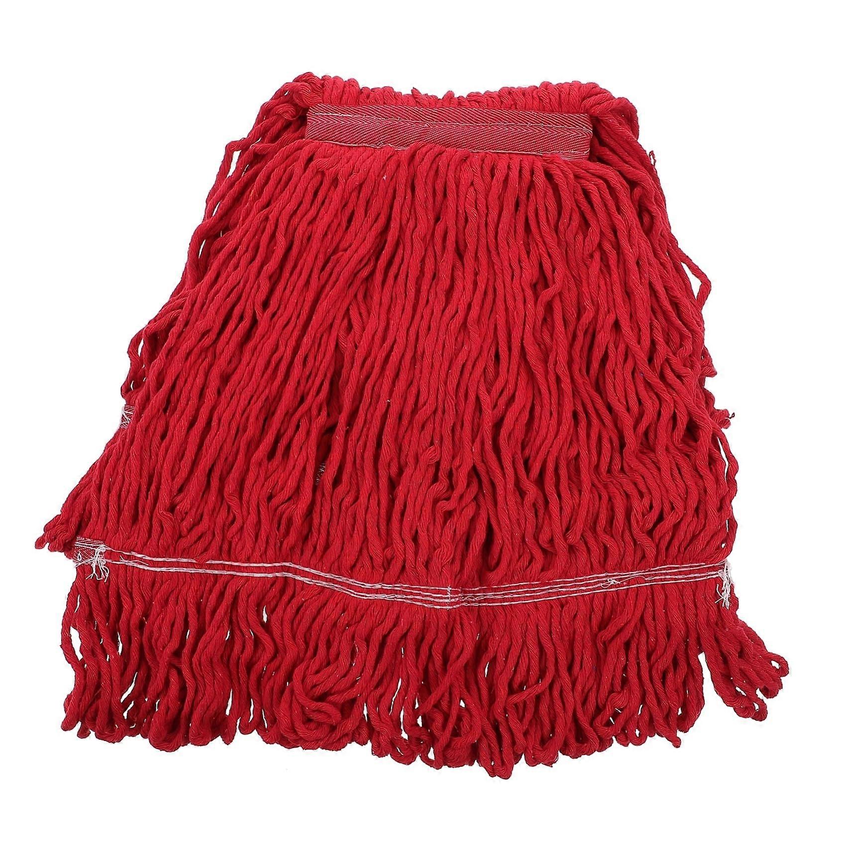 Mop Head Replacement - Microfibre Reusable Mop Pads, Loop End Design, Cotton Yarn, Red Dust and Wet Mop Head
