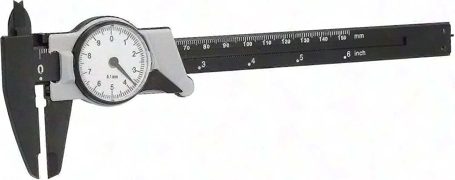 0-150mm ABS Dial Vernier Caliper - Portable Metric Measuring Tool for Lab & Home