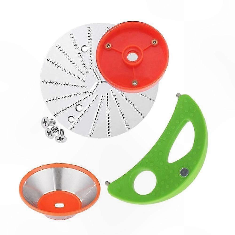 4-Pack Replacement Blades with Base for Power Juicer Filter Basket Components