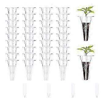100PCS Grow Baskets, Hydroponic Seed Pods Baskets Replacement Compatible Hydroponic with 100 Pcs