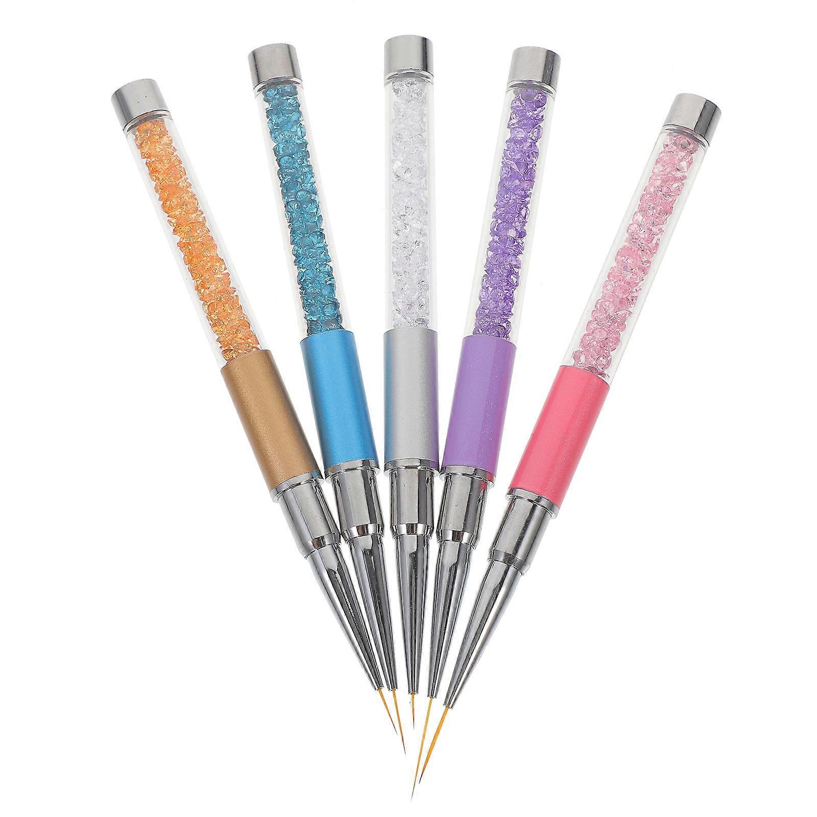Nail Art Drawing Pen for Manicure with ABS Material Assorted Color Compact Size Lightweight Design