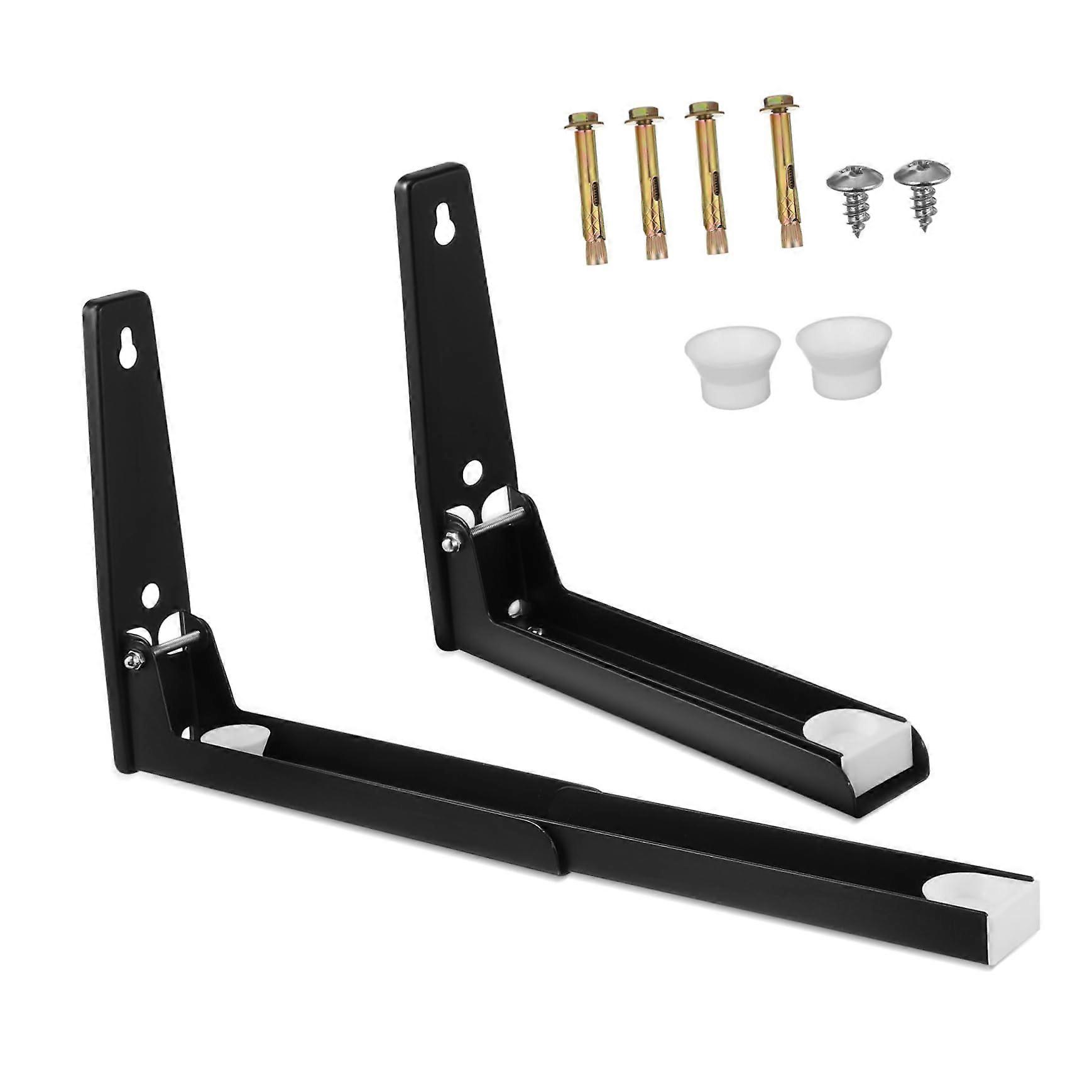 Adjustable Microwave Oven Bracket Wall Mount Rack Hooks for Narrow Spaces Kitchen Organizer