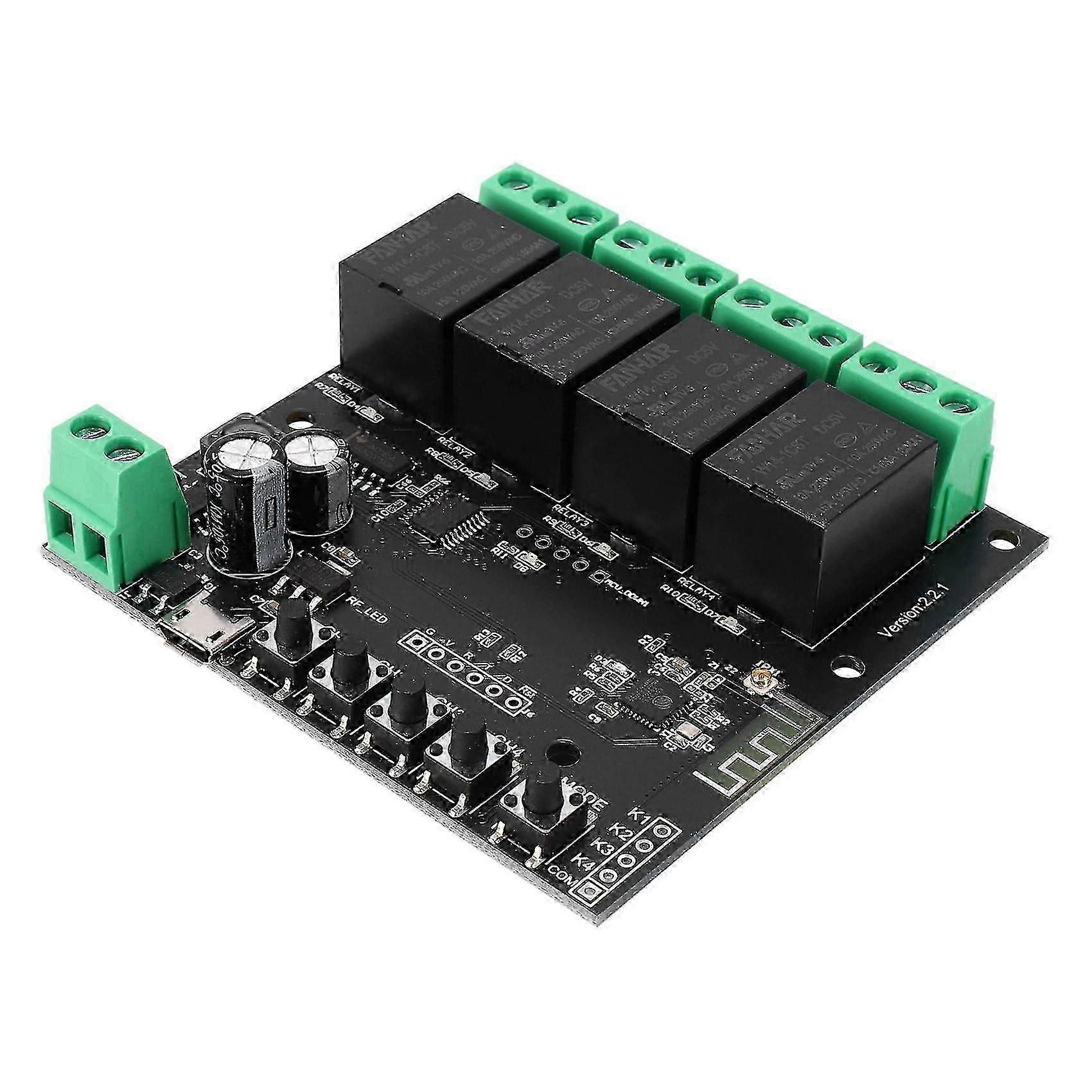 4CH Tuya Switch WiFi Switch Module Wireless Relay Smart Life APP Remote Control Smart Timer for Sma
