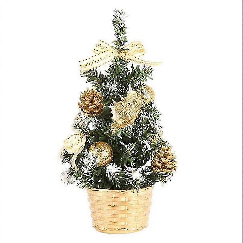 20cm Mini Christmas Trees Decorations A Small Pine Tree Placed In The Desktop