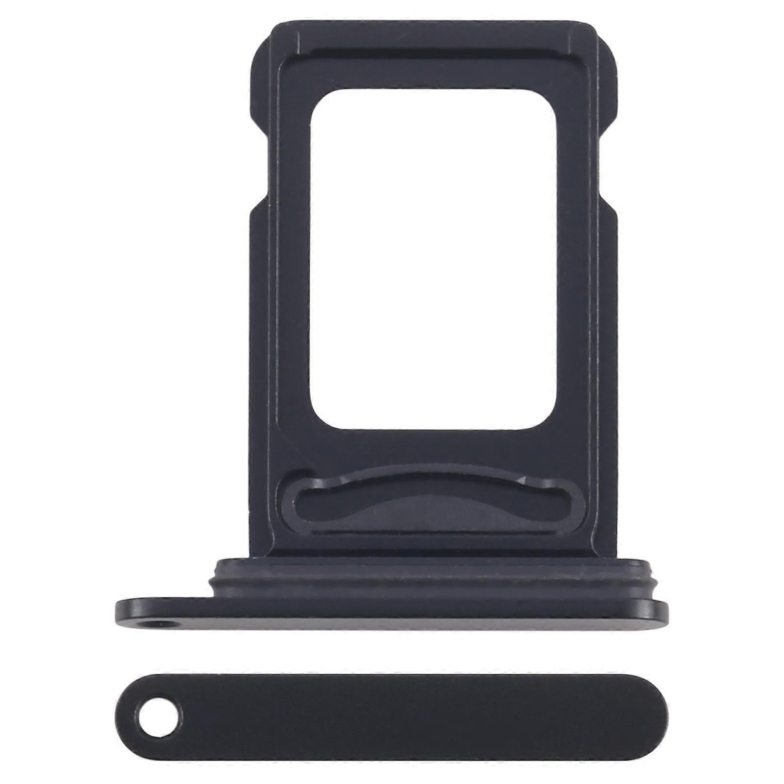 Dual SIM Card Tray SIM Card Adapter with SIM Card Eject Tool for iPhone 16e (Black)