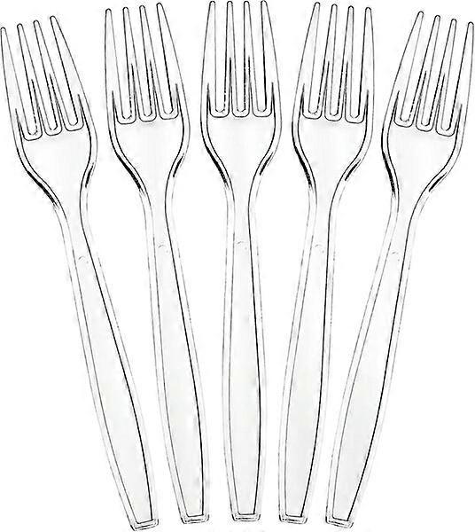 Disposable heavy-duty tableware, 100 pieces of knives and forks, suitable for multiple occasions