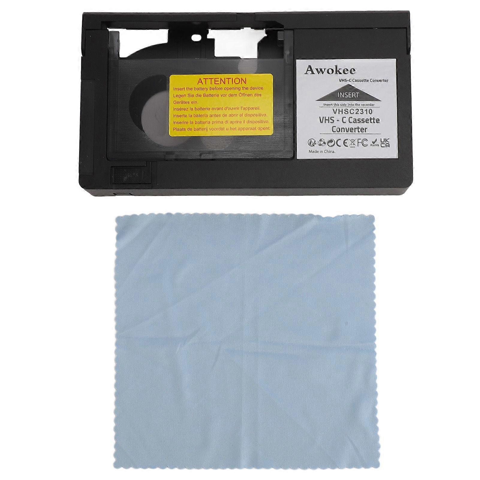 Camcorders Cassette Adapter Playback Recording Video Cassette Adaptor One Key Control for SVHSC SVHS Tapes