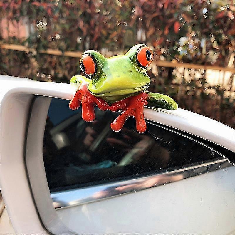 Car Interior Decoration Funny Frog Rearview Mirror Dashboard Decora...