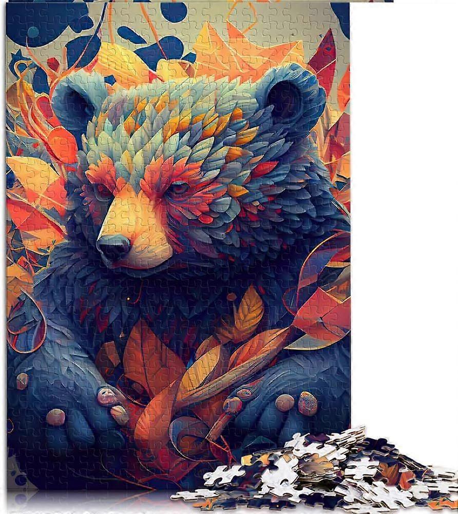 1000/500/300 Teile Puzzle Das schöne Bär Puzzle für Erwachsene Holzpuzzles Tolles Geschenk für Erwachsene PTPT 3399
