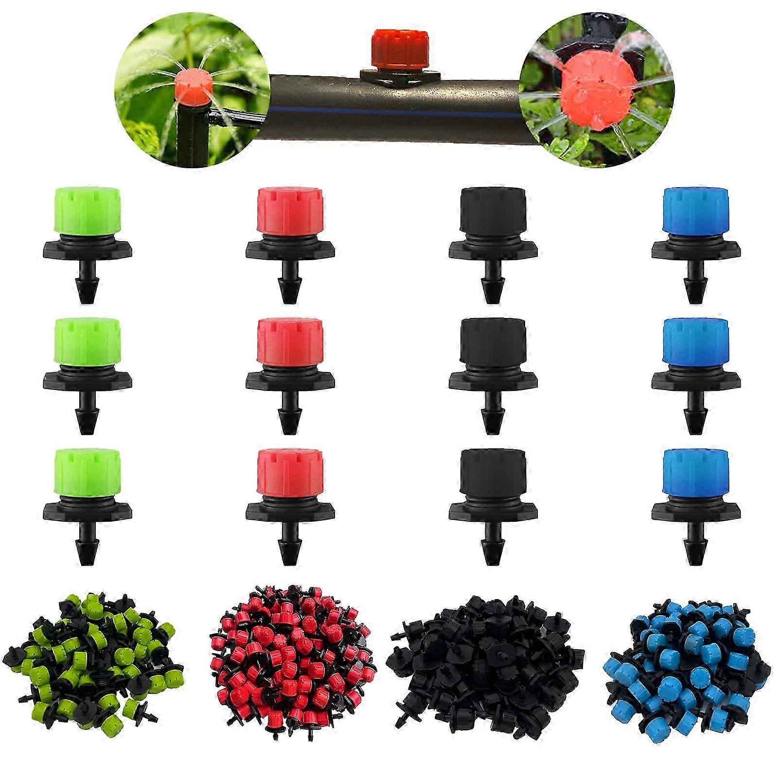 200Pcs Universal Barbed Drip Emitter, 360 Degree Adjustable Drip Ir...