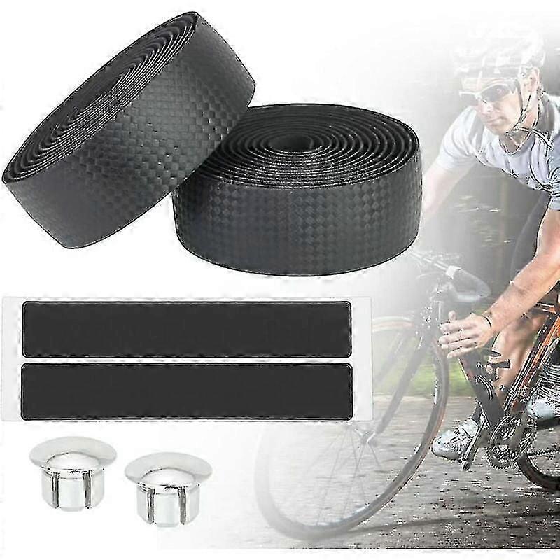 Bike Handlebar Tape, 2 Rolls Eva Adhesive Handlebar Tape For Bicycle Handlebar Tape Non-slip Handlebar Tape For Road Bicycle With 2 Adhesive Strips An